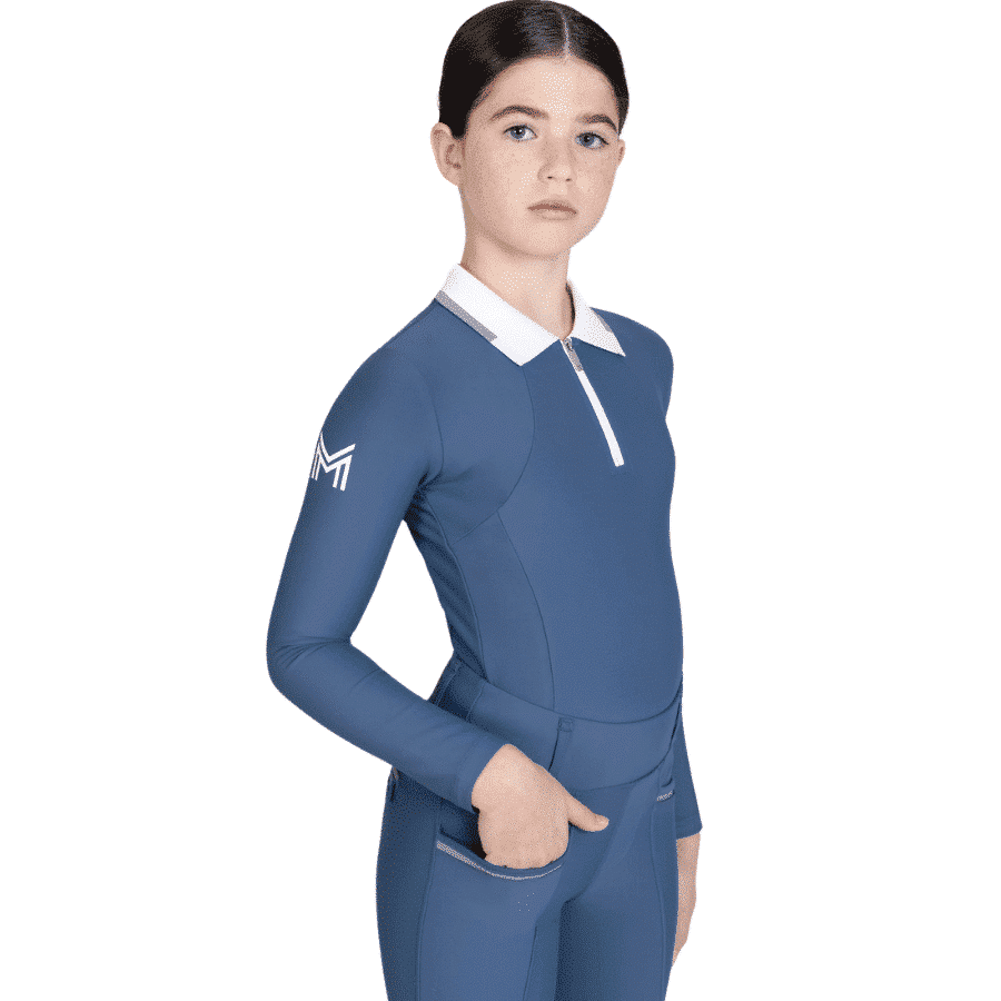 Maximilian Equestrian YR Concept Long Sleeve Polo Shirt (Sailor) by Maximilian Equestrian at  Try a Bit