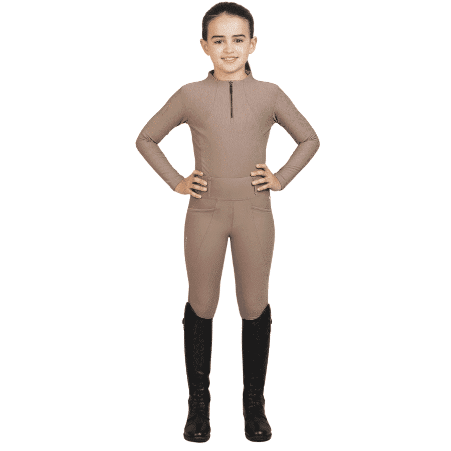 Maximilian Equestrian YR Pro Riding Leggings (Nougat) by Maximilian Equestrian at  Try a Bit