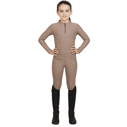 Maximilian Equestrian YR Pro Riding Leggings (Nougat) by Maximilian Equestrian at  Try a Bit