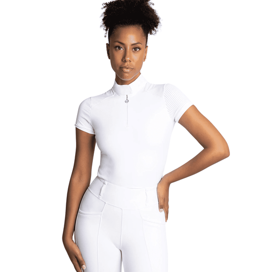 Maximilian Equestrian Air Short Sleeve Show Shirt White by Maximilian Equestrian at  Try a Bit