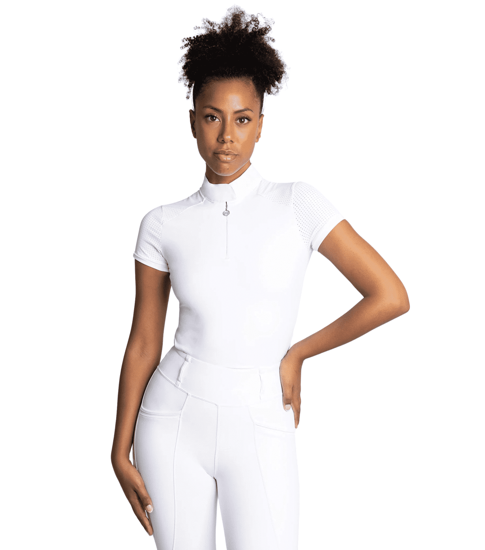Maximilian Equestrian Air Short Sleeve Show Shirt White by Maximilian Equestrian at  Try a Bit