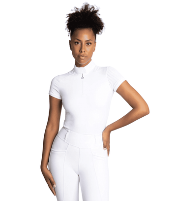 Maximilian Equestrian Air Short Sleeve Show Shirt White by Maximilian Equestrian at  Try a Bit