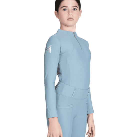 Maximilian Equestrian YR Long Sleeve Base Layer (Aqua) by Maximilian Equestrian at  Try a Bit
