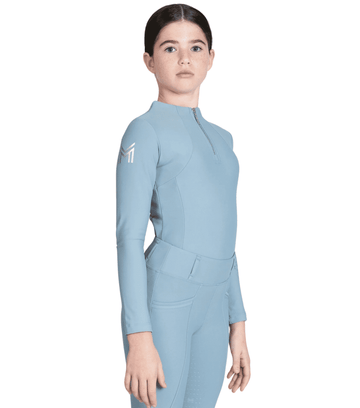 Maximilian Equestrian YR Long Sleeve Base Layer (Aqua) by Maximilian Equestrian at  Try a Bit