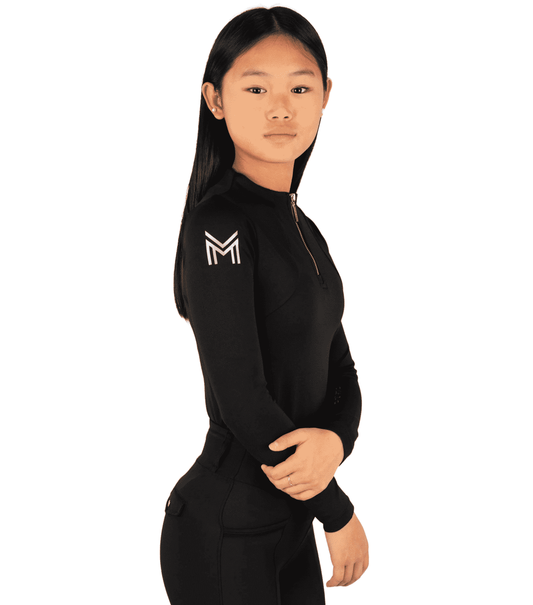 Maximilian Equestrian YR Long Sleeve Base Layer (Black) by Maximilian Equestrian at  Try a Bit