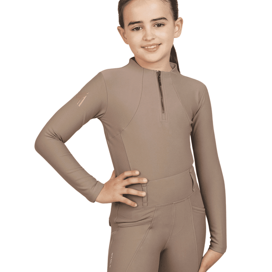 Maximilian Equestrian YR Long Sleeve Base Layer (Nougat) by Maximilian Equestrian at  Try a Bit