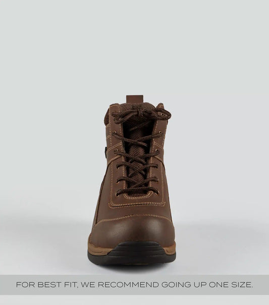 Premier Equine Borelli Waterproof Laced Boot Brown by Premier Equine at  Try a Bit