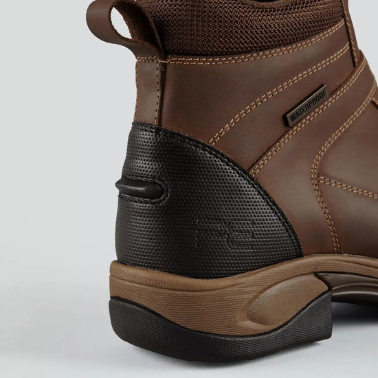 Premier Equine Borelli Waterproof Zipped Boot Brown by Premier Equine at  Try a Bit