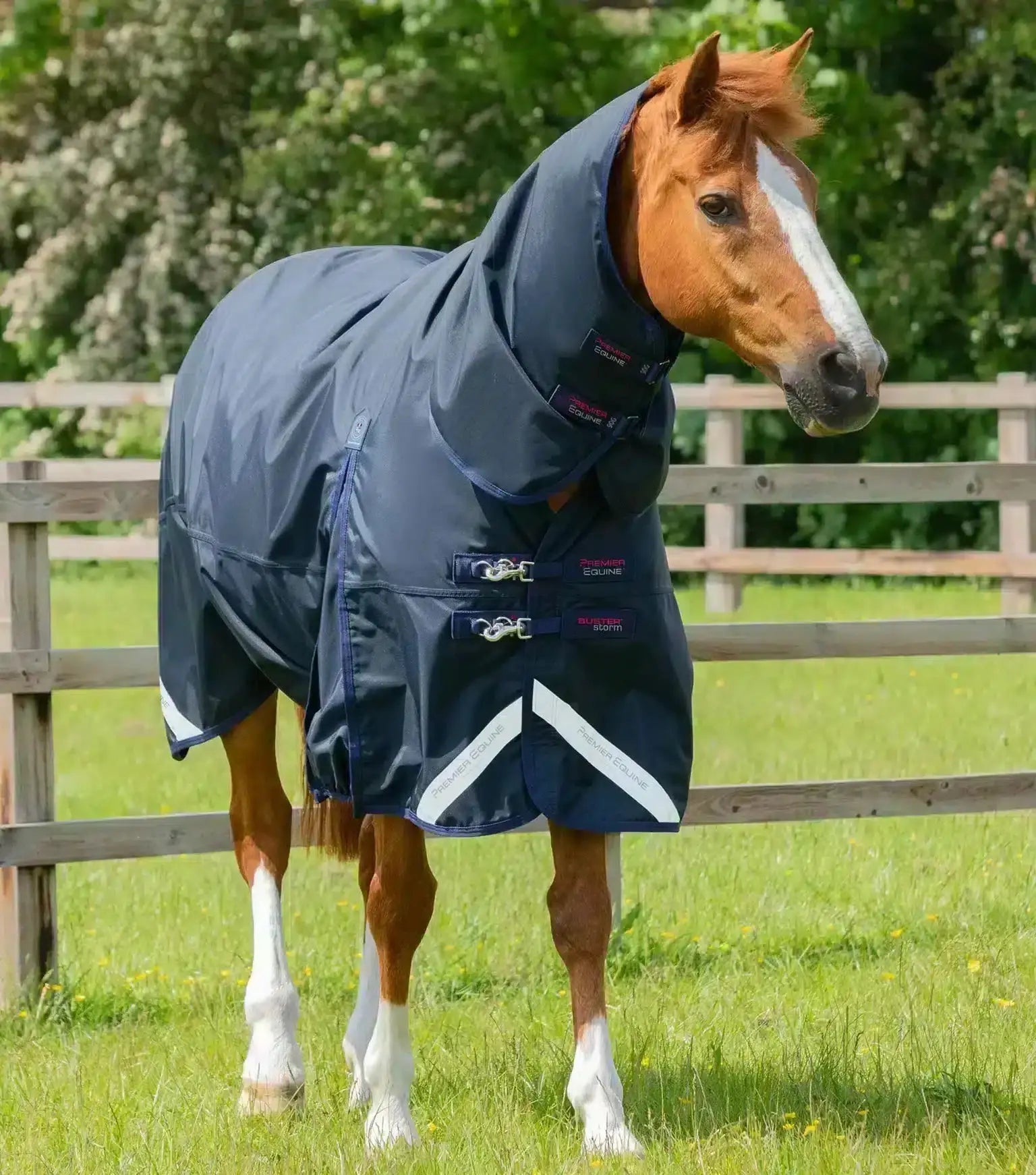 Premier Equine Buster Storm 100g Combo Turnout Rug with Snug-Fit Neck by Premier Equine at  Try a Bit