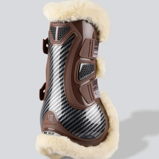 Carbon Pro Techno Wool Tendon Boots Brown by Premier Equine Int. at  Try A Bit