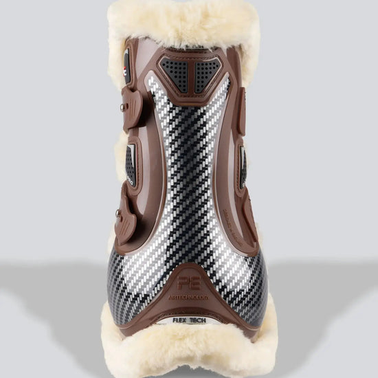 Carbon Pro Techno Wool Tendon Boots Brown by Premier Equine Int. at  Try A Bit