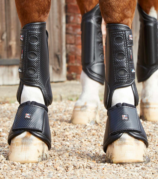 Premier Equine Carbon Tech Air Cooled Eventing Boots-Front by Premier Equine at  Try a Bit