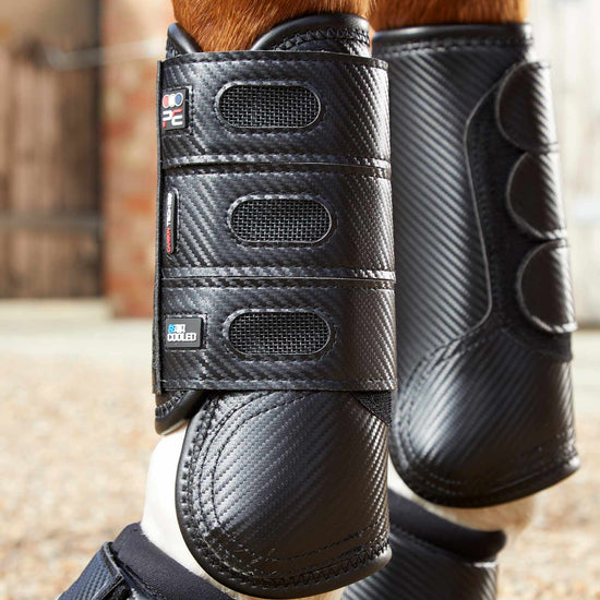 Premier Equine Carbon Tech Air Cooled Eventing Boots-Front by Premier Equine at  Try a Bit