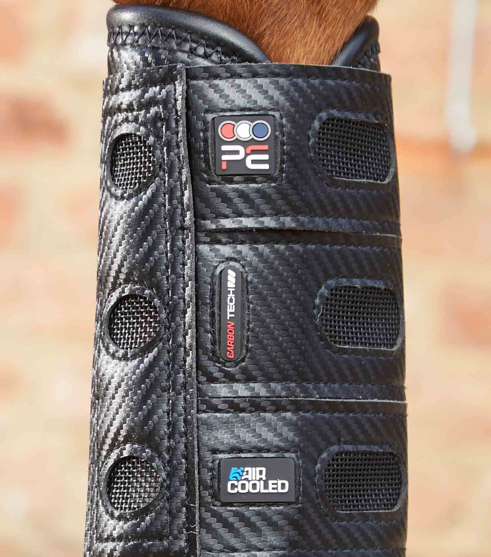 Premier Equine Carbon Tech Air Cooled Eventing Boots-Front by Premier Equine at  Try a Bit
