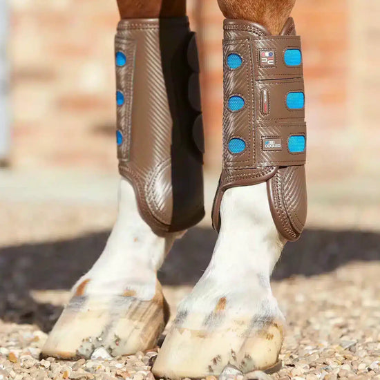 Premier Equine Carbon Tech Air Cooled Eventing Boots-Front by Premier Equine at  Try a Bit