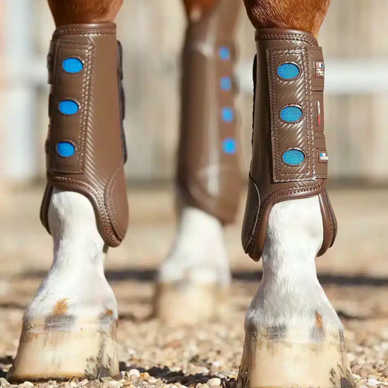 Premier Equine Carbon Tech Air Cooled Eventing Boots-Front by Premier Equine at  Try a Bit