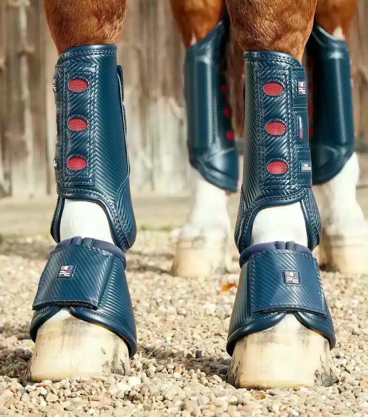 Premier Equine Carbon Tech Air Cooled Eventing Boots-Front by Premier Equine at  Try a Bit