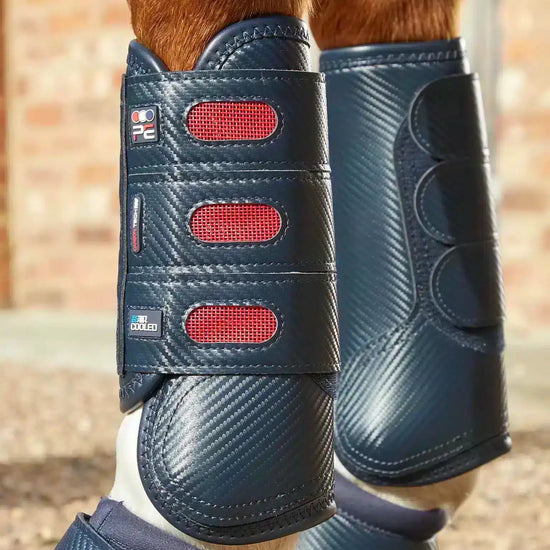 Premier Equine Carbon Tech Air Cooled Eventing Boots-Front by Premier Equine at  Try a Bit