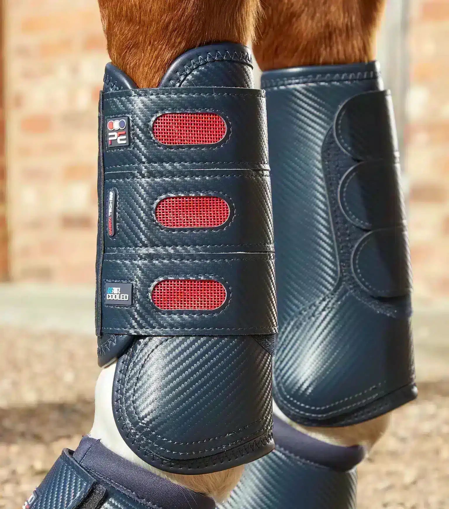 Premier Equine Carbon Tech Air Cooled Eventing Boots-Front by Premier Equine at  Try a Bit
