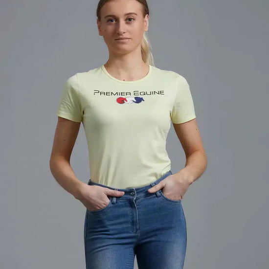 Premier Equine Chiaro Ladies Cotton Riding T-Shirt by Premier Equine at  Try a Bit