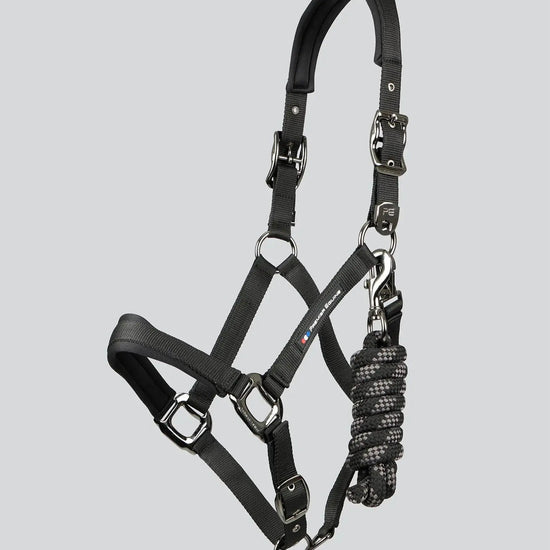 Corda Padded Head Collar with Lead Rope Brown by Premier Equine Int. at  Try A Bit