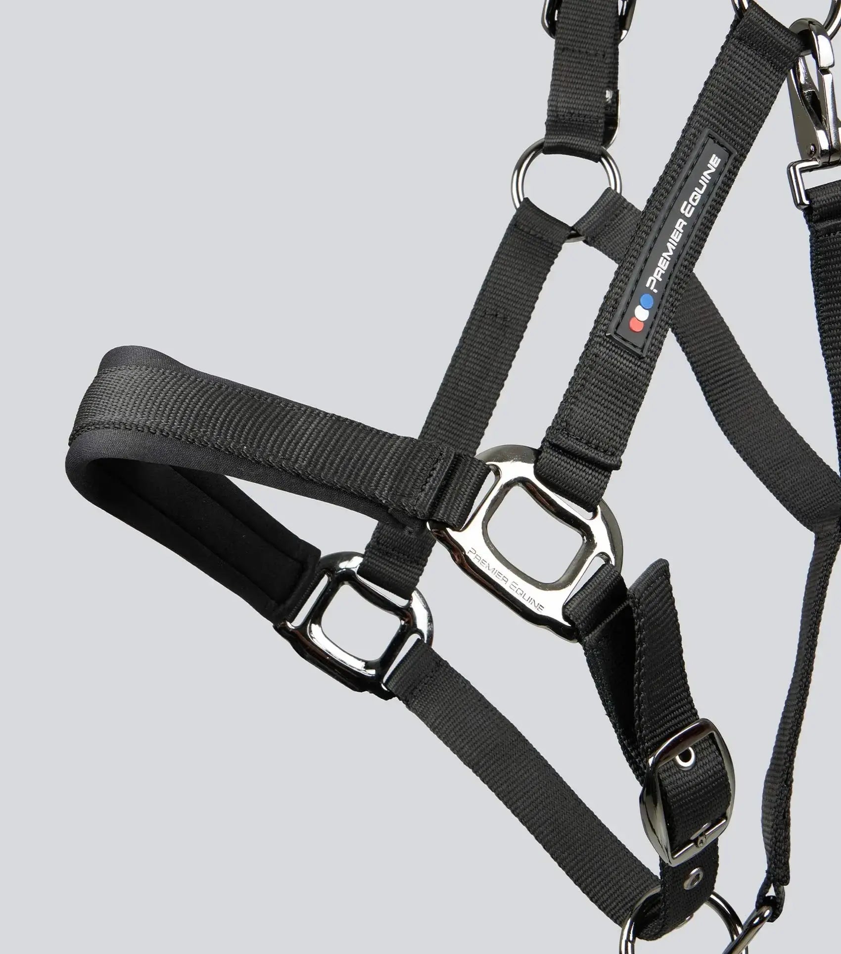 Corda Padded Head Collar with Lead Rope Brown by Premier Equine Int. at  Try A Bit