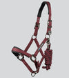 Corda Padded Head Collar with Lead Rope Brown by Premier Equine Int. at  Try A Bit