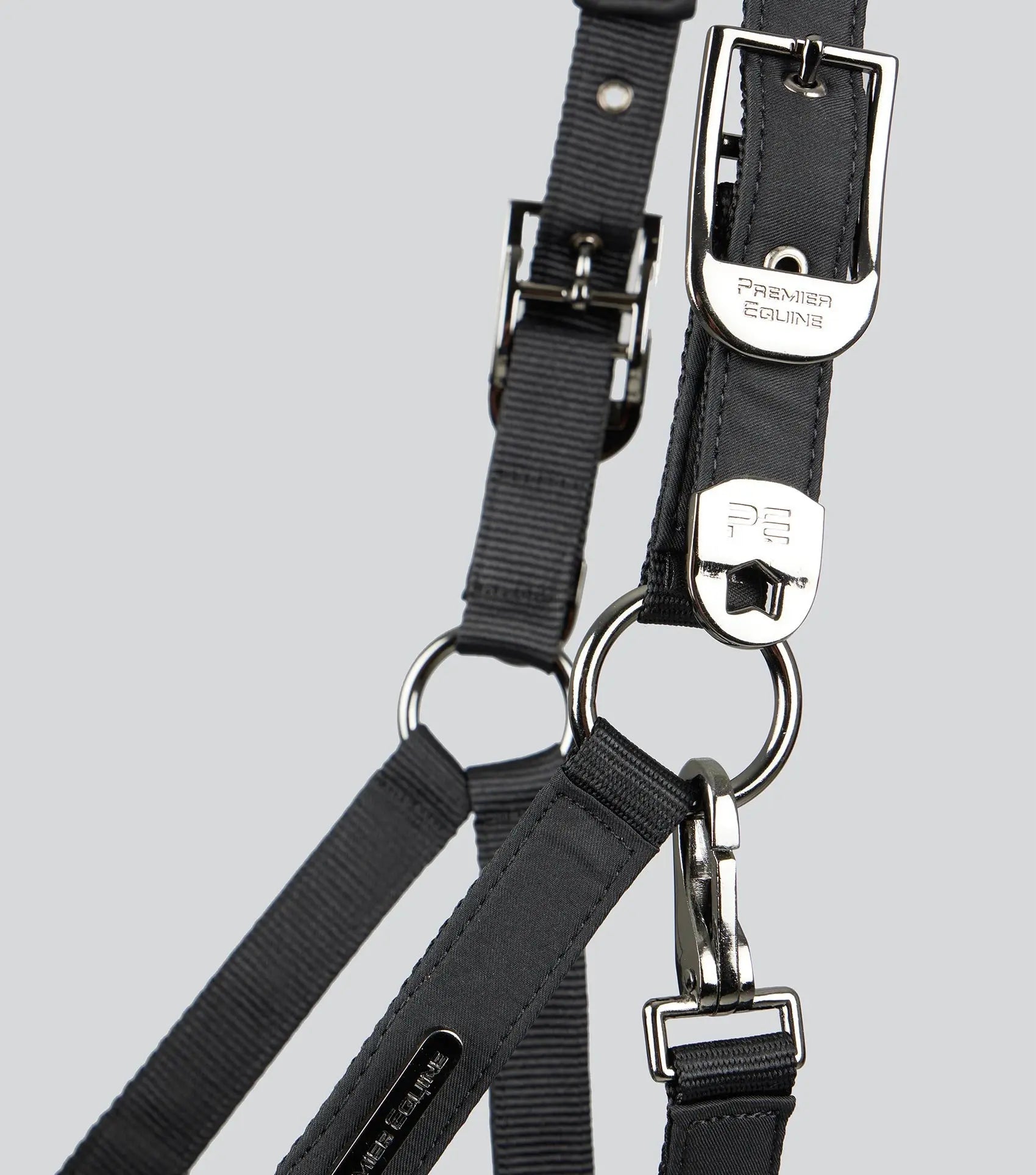 Duco Padded Head Collar With Lead Rope Black by Premier Equine Int. at  Try A Bit