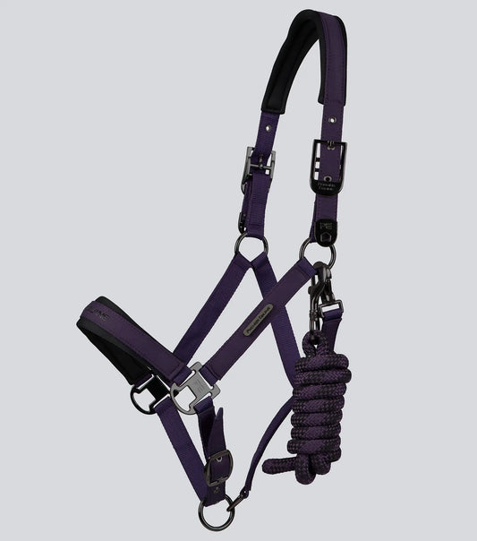 Duco Padded Head Collar with Lead Rope Grape by Premier Equine Int. at  Try A Bit