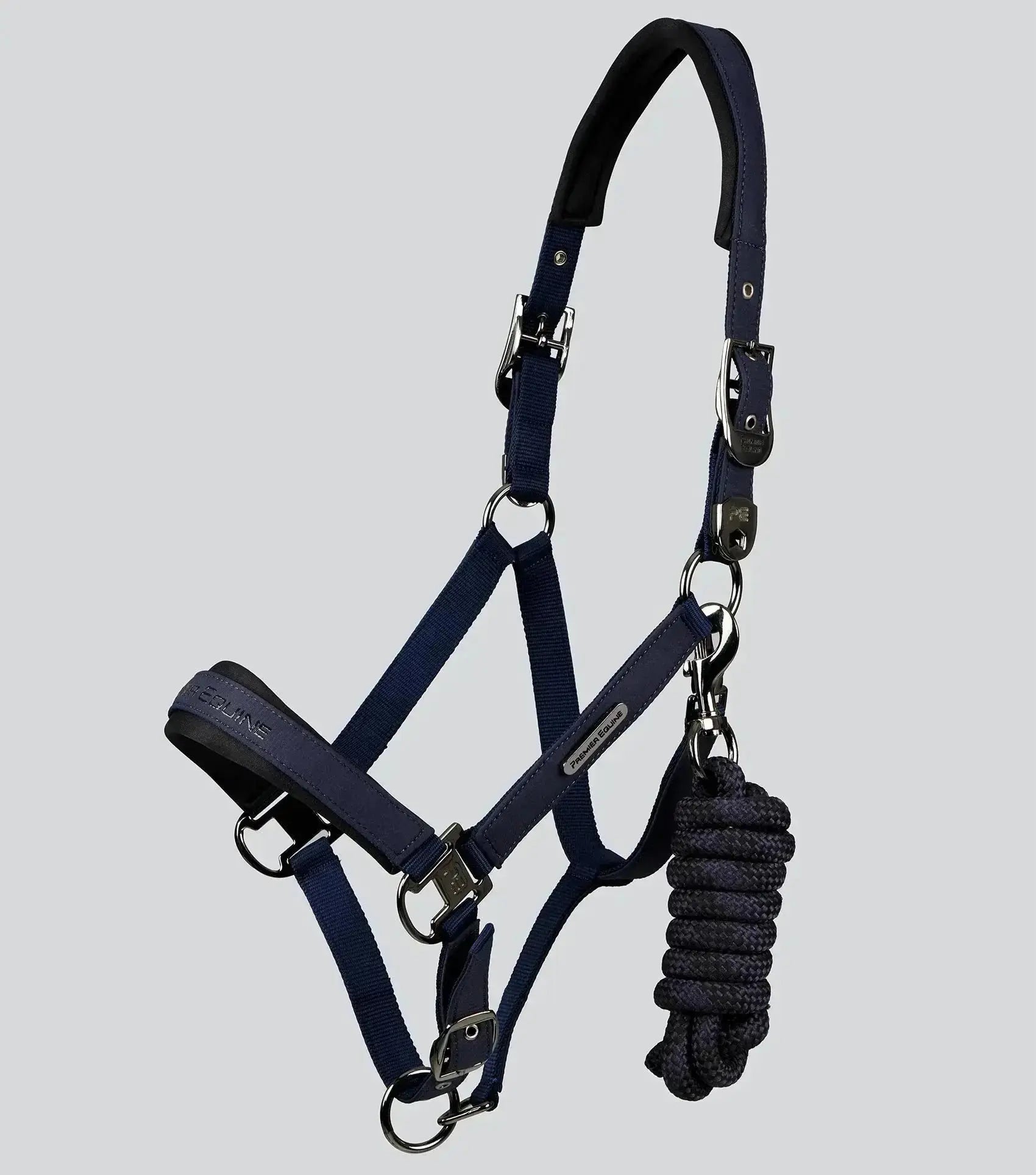 Duco Padded Head Collar with Lead Rope by Premier Equine Int. at  Try A Bit