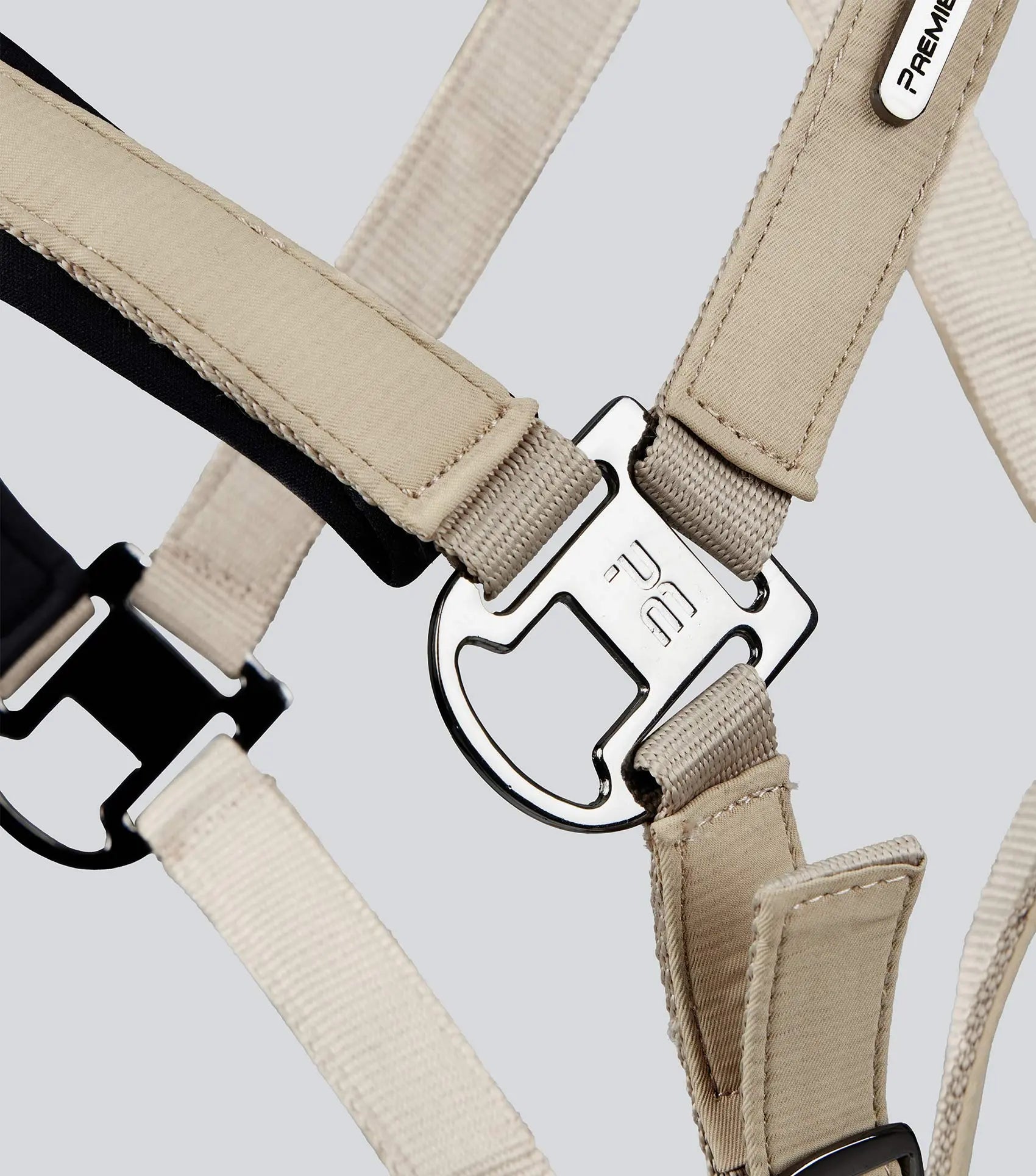 Duco Padded Head Collar with Lead Rope Taupe by Premier Equine Int. at  Try A Bit