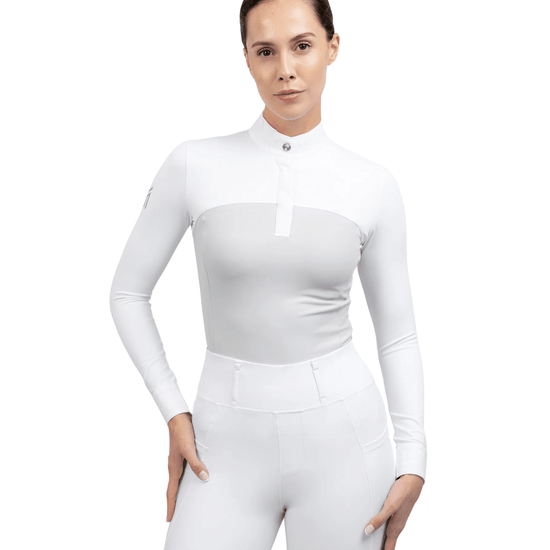 Maximilian Equestrian Era Long Sleeve Show Shirt Grey by Maximilian Equestrian at  Try a Bit