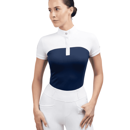 Maximilian Equestrian Era Short Sleeve Show Shirt Navy by Maximilian Equestrian at  Try a Bit