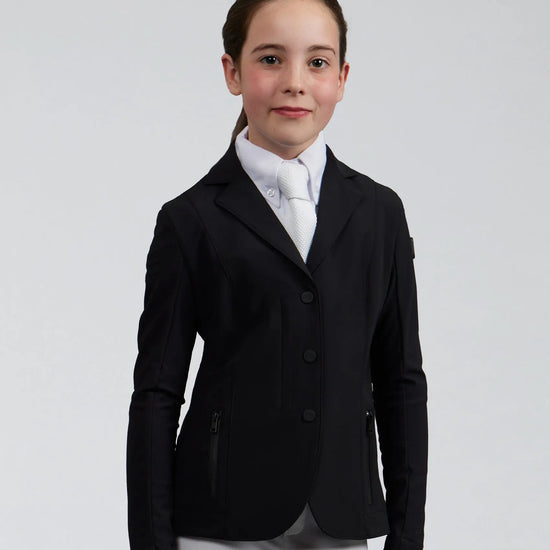 Evinco Girls Competition Jacket Jet Black by Premier Equine Int. at  Try A Bit