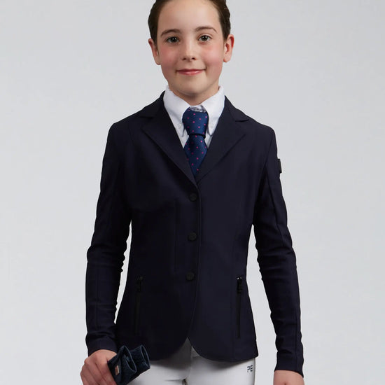 Evinco Girls Competition Jacket French Navy by Premier Equine Int. at  Try A Bit