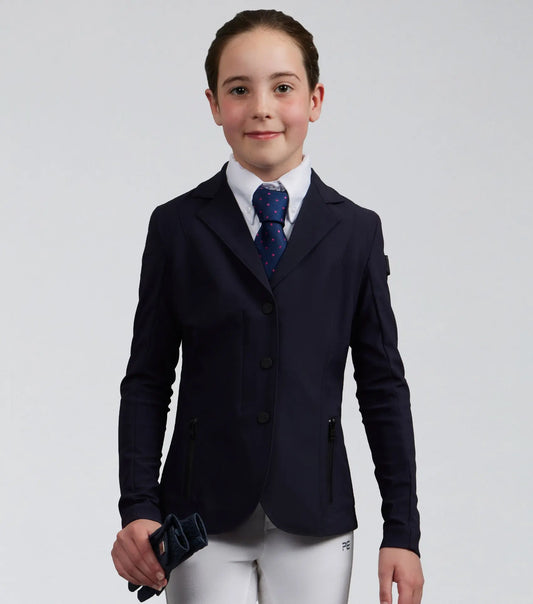Evinco Girls Competition Jacket French Navy by Premier Equine Int. at  Try A Bit