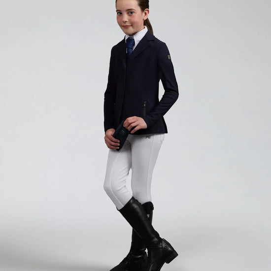 Evinco Girls Competition Jacket French Navy by Premier Equine Int. at  Try A Bit