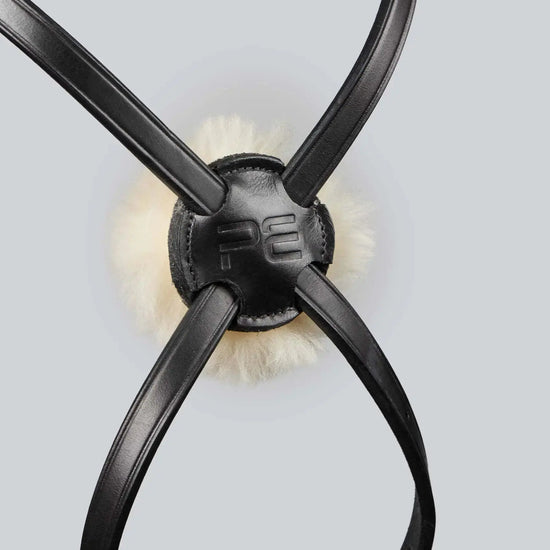 Exercise/Racing Bridle with Grackle Noseband Dark Havana by Premier Equine Int. Ltd. at  Try A Bit