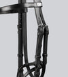 Exercise/Racing Bridle with Grackle Noseband Dark Havana by Premier Equine Int. Ltd. at  Try A Bit