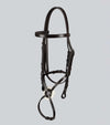 Exercise/Racing Bridle with Grackle Noseband Dark Havana by Premier Equine Int. Ltd. at  Try A Bit