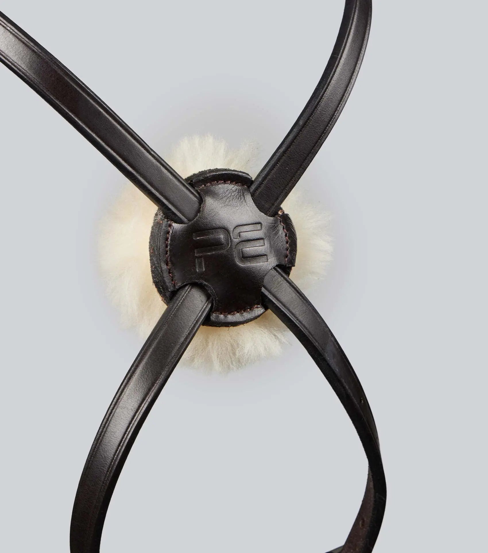 Exercise/Racing Bridle with Grackle Noseband Dark Havana by Premier Equine Int. Ltd. at  Try A Bit