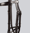 Exercise/Racing Bridle with Grackle Noseband Dark Havana by Premier Equine Int. Ltd. at  Try A Bit