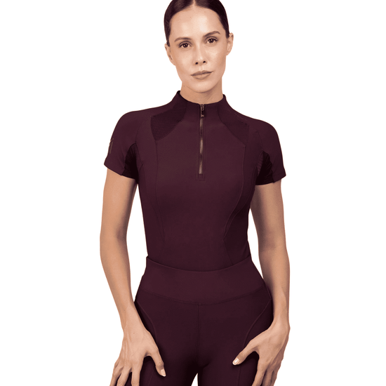 Maximilian Equestrian Frame Short Sleeve Base Layer - Performance Riding Top by Maximilian Equestrian at  Try a Bit