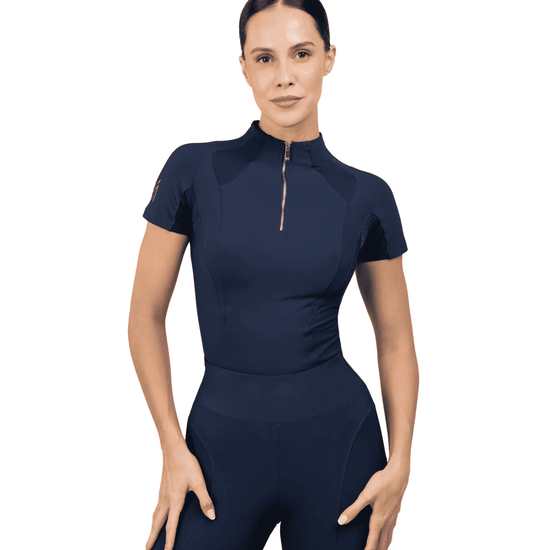 Maximilian Equestrian Frame Short Sleeve Base Layer - Performance Riding Top by Maximilian Equestrian at  Try a Bit