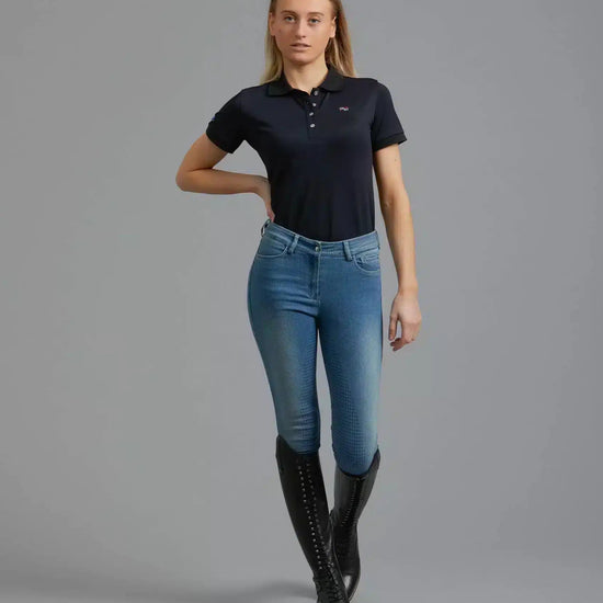 Premier Equine Gina Ladies Full Seat Denim Breeches by Premier Equine at  Try a Bit