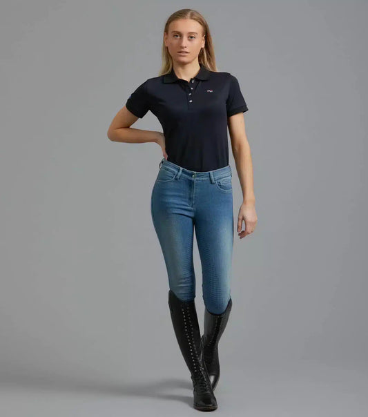 Premier Equine Gina Ladies Full Seat Denim Breeches by Premier Equine at  Try a Bit