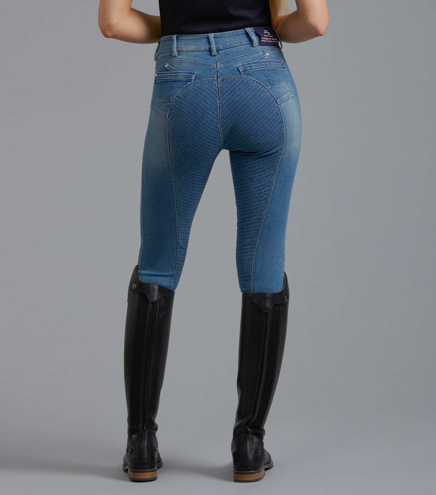Premier Equine Gina Ladies Full Seat Denim Breeches by Premier Equine at  Try a Bit