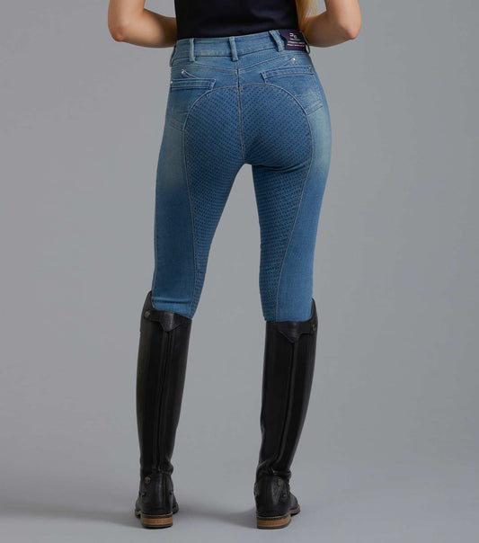 Premier Equine Gina Ladies Full Seat Denim Breeches by Premier Equine at  Try a Bit