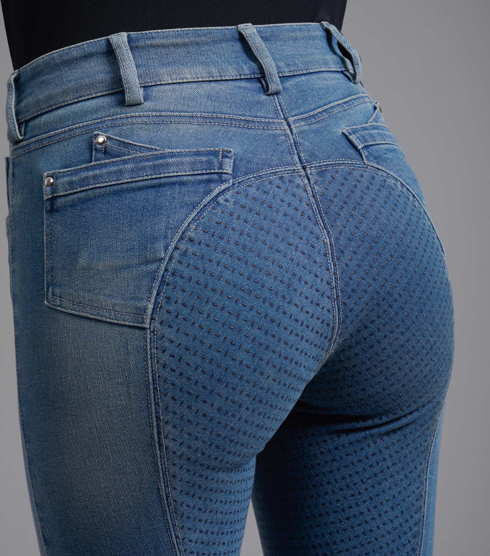 Premier Equine Gina Ladies Full Seat Denim Breeches by Premier Equine at  Try a Bit