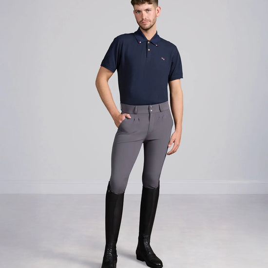 Ludis Men's Gel Knee Riding Breeches Anthracite